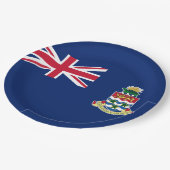 Flagge der Kaimaninseln Pappteller (Schrägansicht)