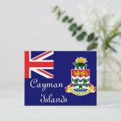 Flagge der Kaimaninseln Postkarte (Stehend Vorderseite)