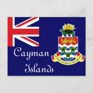 Flagge der Kaimaninseln Postkarte