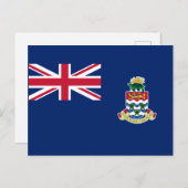 Flagge der Kaimaninseln Postkarte (Vorne/Hinten)