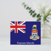 Flagge der Kaimaninseln Postkarte (Stehend Vorderseite)