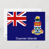 Flagge der Kaimaninseln Postkarte (Vorne/Hinten)