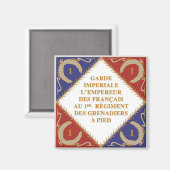 Flagge der kaiserlichen Garde Magnet (Vorderseite/Rückseite)