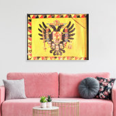 Flagge der Kaiserlichen Habsburger-Dynastie, c.170 Leinwanddruck (Insitu (Wohnzimmer))