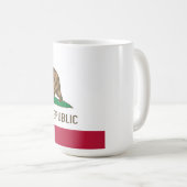 Flagge der Kalifornien-Kaffee-Tee-Tasse Kaffeetasse (VorderseiteRechts)