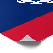 Flagge der kanadischen Rundfunkgesellschaft Poster (Ecke)