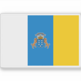 Flagge der Kanarischen Inseln Aufkleber