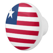 Flagge der Keramik Liberia Keramikknauf (Rechts)