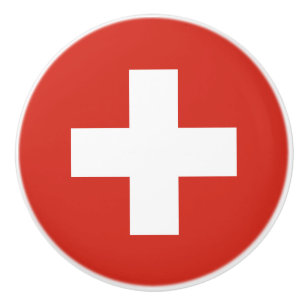 Flagge der Keramik Schweiz Keramikknauf