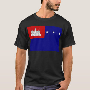 Flagge der Khmer-Republik (សាធារណរដ្ឋខ្មែរ) T-Shirt