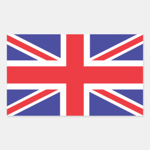 Flagge der klassischen Union Jack British (UK) Rechteckiger Aufkleber