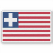 Flagge der Kolonie von Liberia (1827-1847) Aufkleber (Vorderseite)