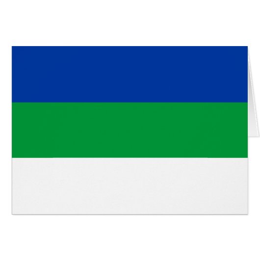 Flagge der Komi-Republik (Vorderseite (Horizontal))
