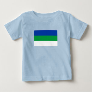 Flagge der Komi-Republik Baby T-shirt