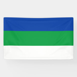 Flagge der Komi-Republik Banner