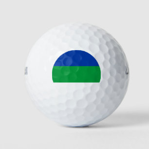 Flagge der Komi-Republik Golfball
