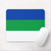 Flagge der Komi-Republik Mousepad (Mit Mouse)