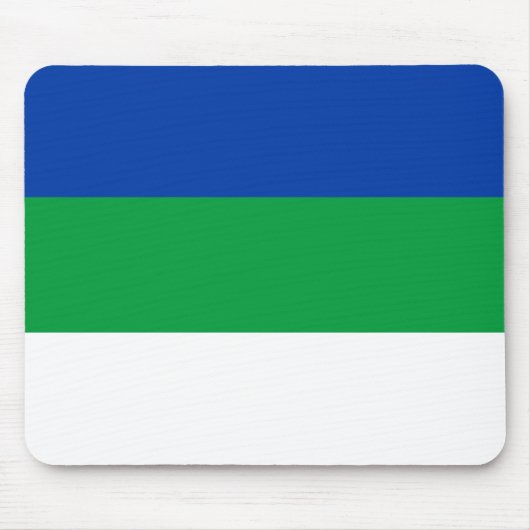 Flagge der Komi-Republik Mousepad (Vorne)