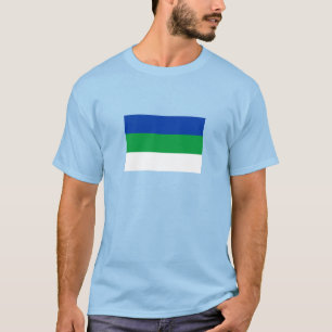 Flagge der Komi-Republik T-Shirt