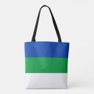 Flagge der Komi-Republik Tasche