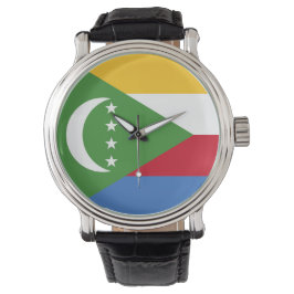 Flagge der Komoren Armbanduhr