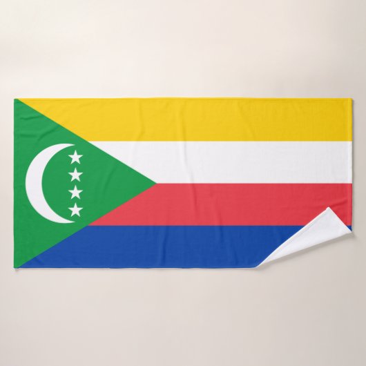 Flagge der Komoren Badhandtuch Set (Badehandtuch)