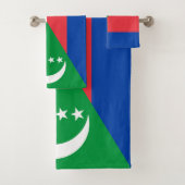 Flagge der Komoren Badhandtuch Set (Insitu)
