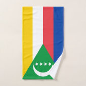 Flagge der Komoren Badhandtuch Set (Handtuch)