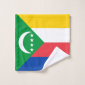 Flagge der Komoren Badhandtuch Set (Waschlappen)