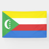 Flagge der Komoren Banner (Horizontal)