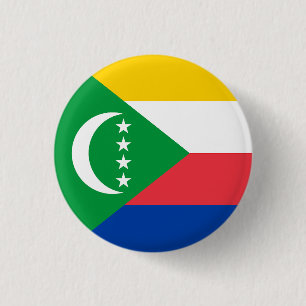Flagge der Komoren Button