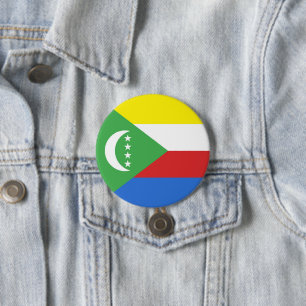 Flagge der Komoren Button