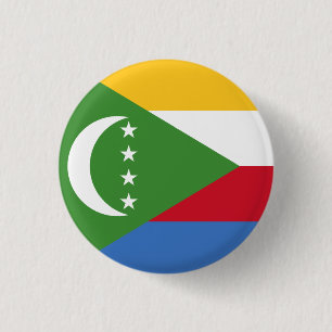 Flagge der Komoren Button