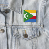 Flagge der Komoren Button (Beispiel)