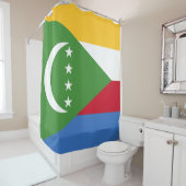 Flagge der Komoren Duschvorhang (Beispiel)