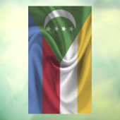 Flagge der Komoren Fensteraufkleber (Blatt 3)