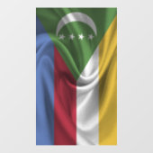 Flagge der Komoren Fensteraufkleber (Blatt)