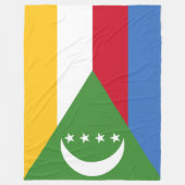 Flagge der Komoren Fleecedecke (Vorderseite)