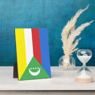 Flagge der Komoren Fotoplatte