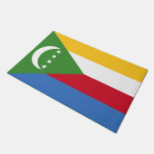 Flagge der Komoren Fußmatte (Schrägansicht)