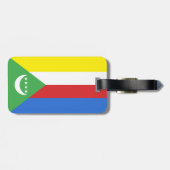 Flagge der Komoren Gepäckanhänger (Rückseite horizontal)