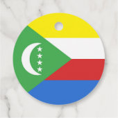 Flagge der Komoren Geschenkanhänger (Rückseite)