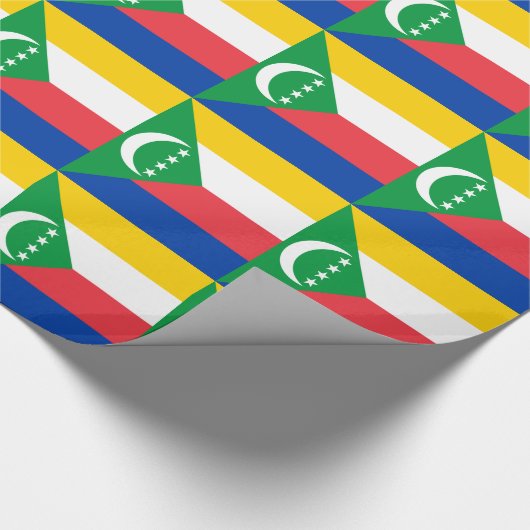 Flagge der Komoren Geschenkpapier (Ecke)