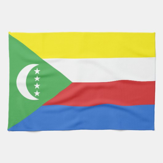 Flagge der Komoren Geschirrtuch (Horizontal)