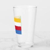 Flagge der Komoren Glas (Links)