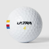 Flagge der Komoren Golfball (Logo)