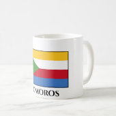 Flagge der Komoren Kaffeetasse (VorderseiteRechts)