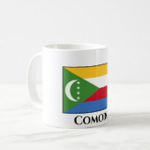Flagge der Komoren Kaffeetasse (Vorderseite Links)