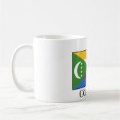 Flagge der Komoren Kaffeetasse (Links)