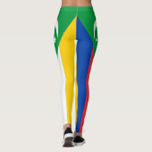 Flagge der Komoren Leggings (Rückseite)